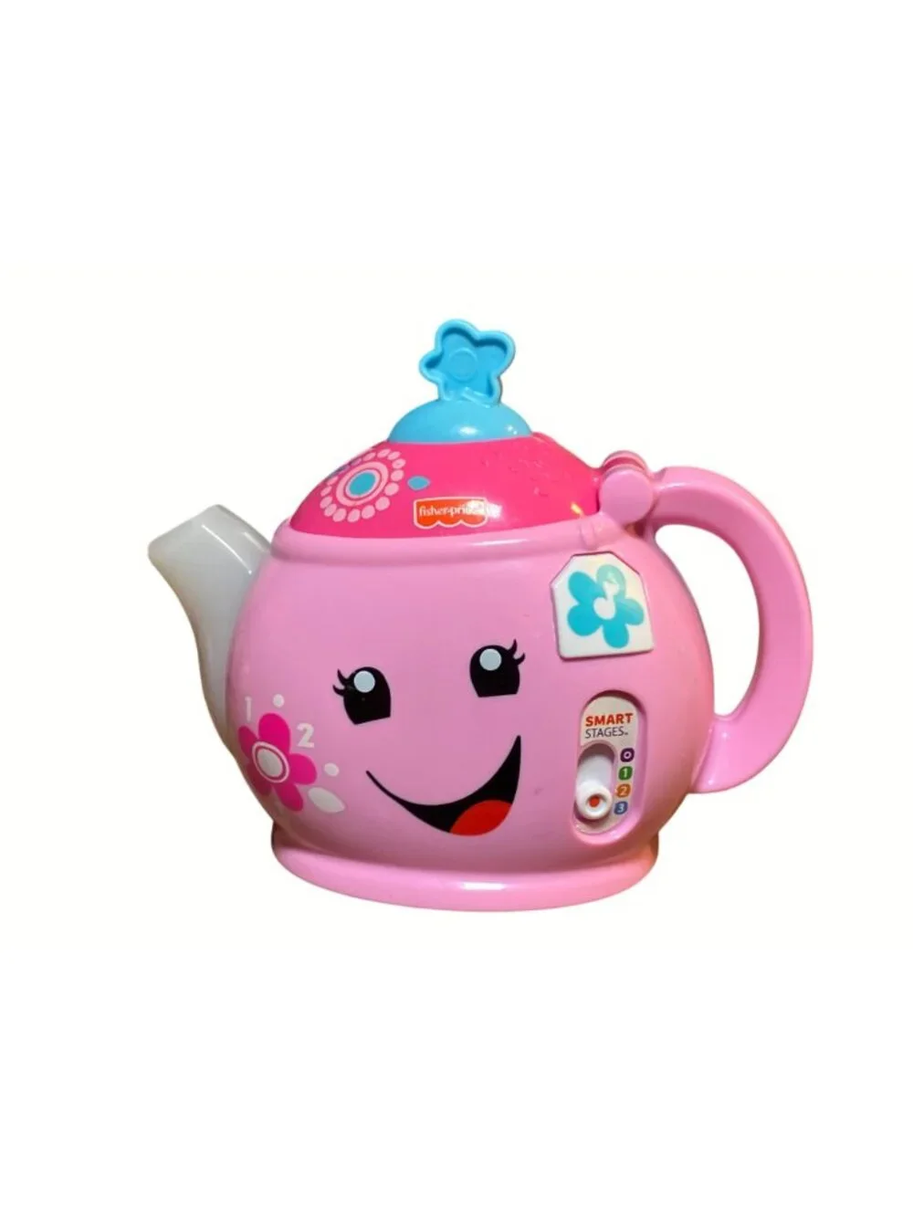 Fisher-Price Laugh & Learn Smart Stages Musical Tea Pot Toy Pink Interactive